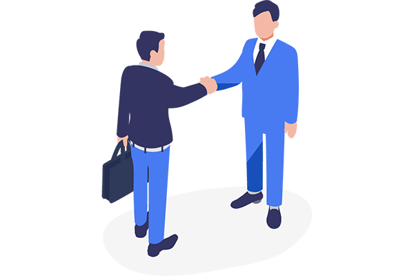 毎月、貴社に出向き巡回監査を実施